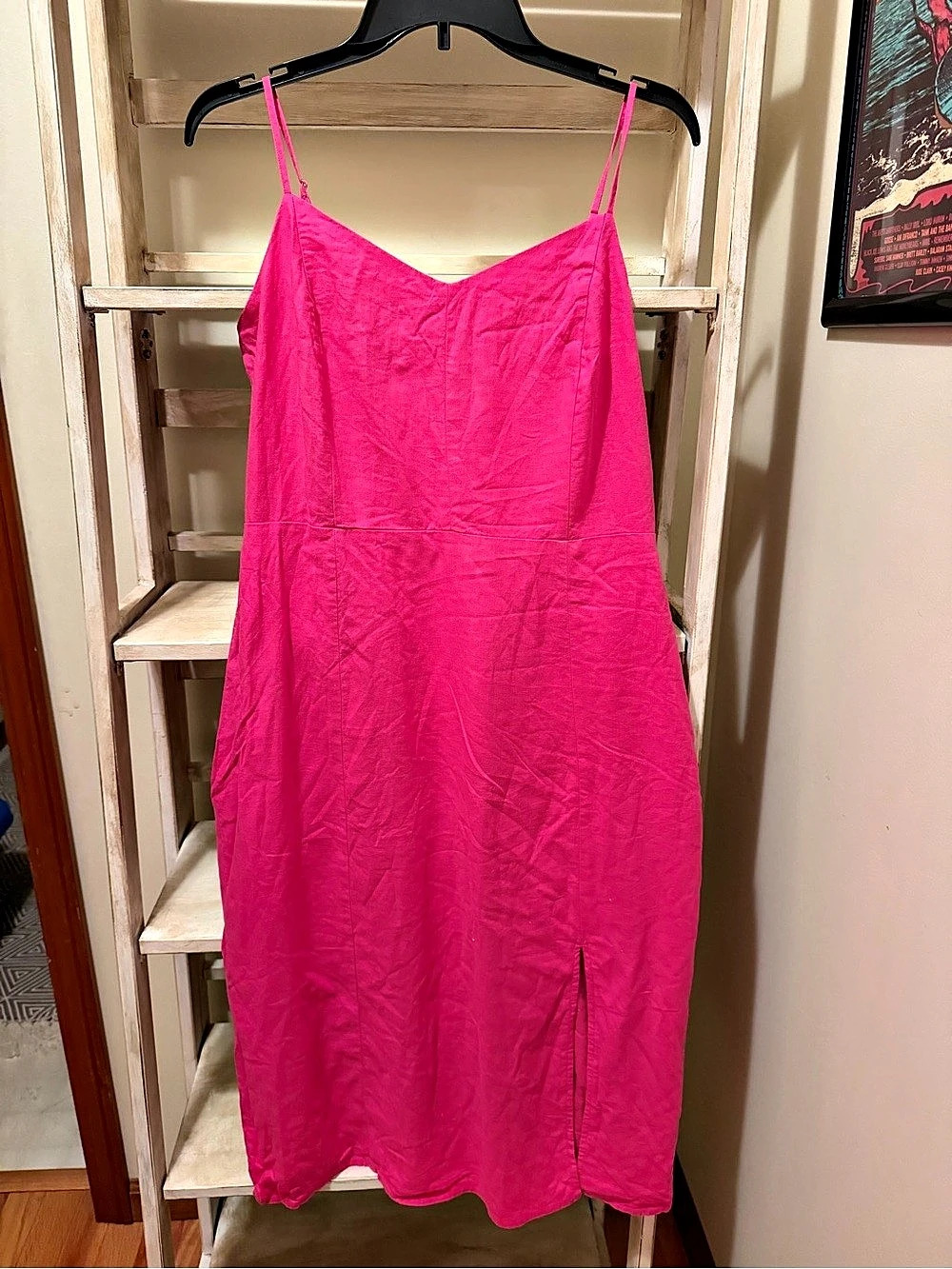 J.Crew Lina Smocked Midi Dress Pink Size 12